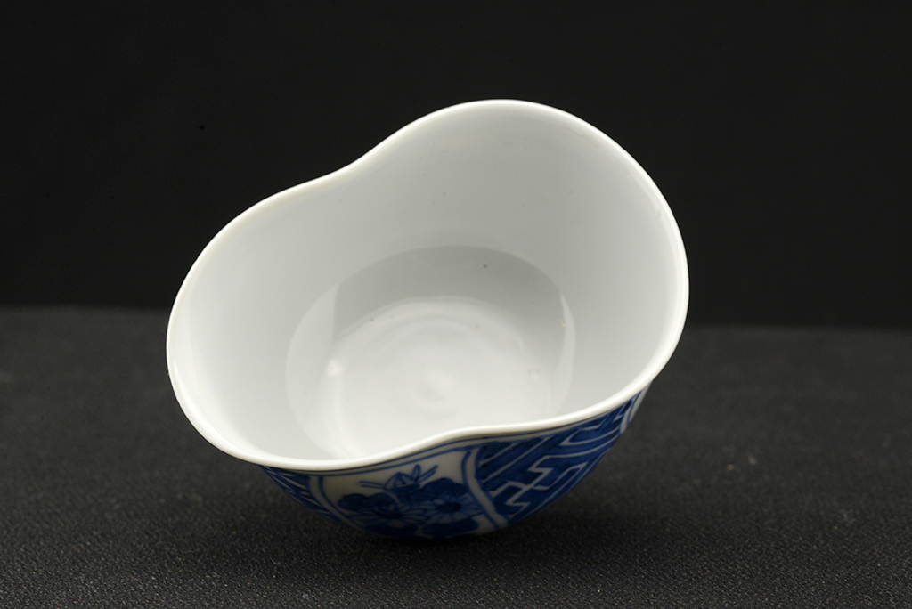Kyoto kék porcelán teáskészlet 
